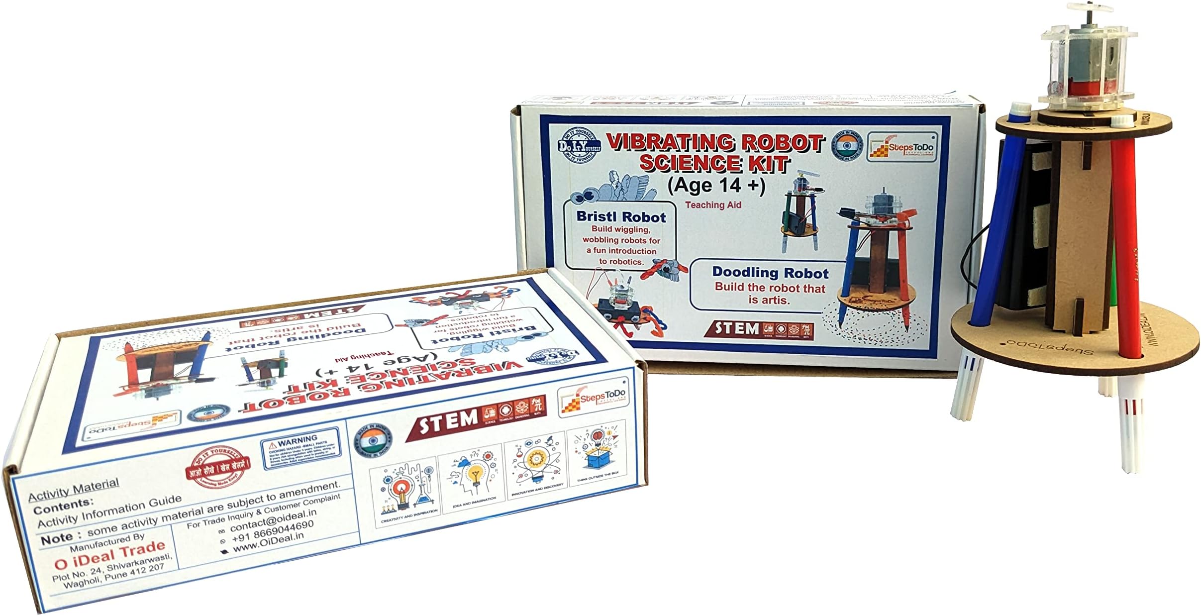 Vibrating Robot Science Kit Make Doodling Robot Make Art Making Vibrating Robot