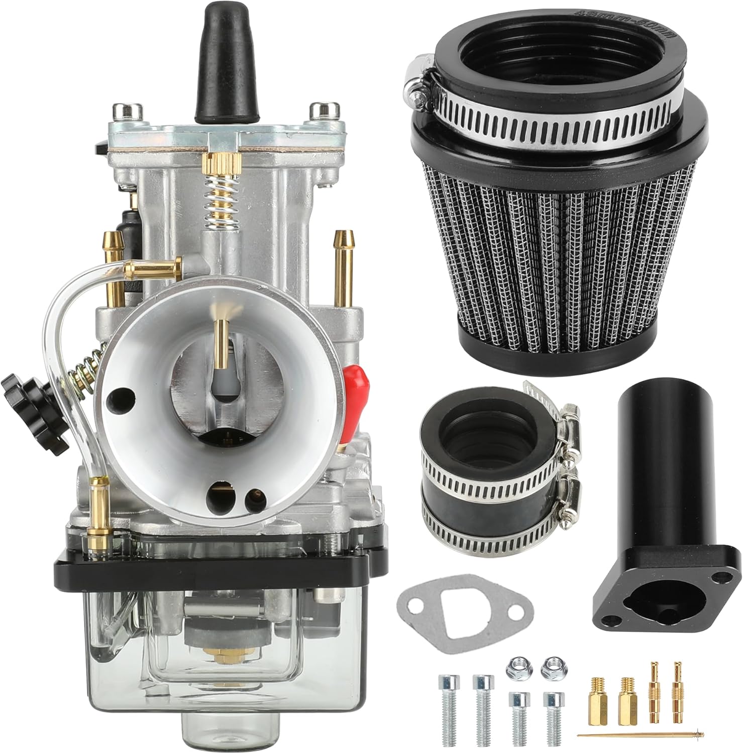 YOXUFA Upgraded PWK 24 Carburetor Intake Pipe Kit for
