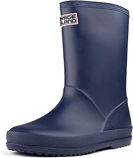 Savage Island Kids Wellies Boys & Girls Waterproof Wellington Boots - Toddler & Children’s Rain Boots - Unisex Welly Shoes