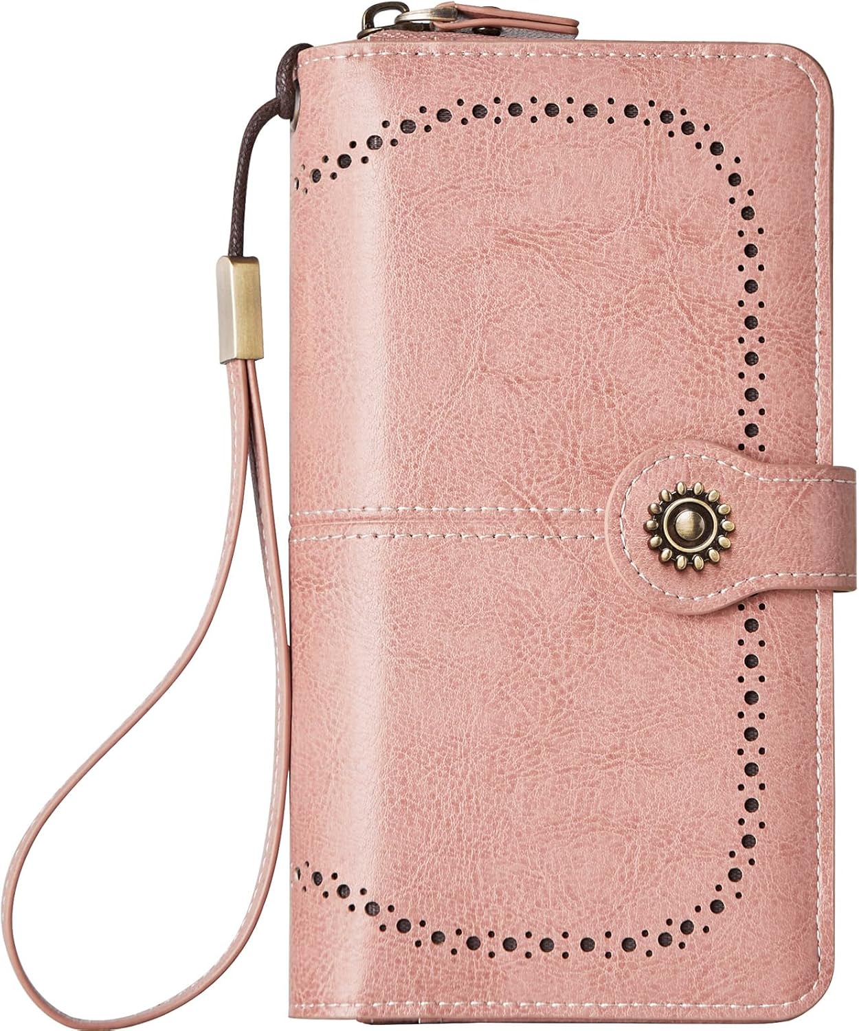 Wallet for Women RFID Blocking Leather Large Capacity Card Holder Ladies Phone Clutch Travel Long Purse Wristlet | RFID Blocking, Leather, Large Capacity, Ladies, Travel - Image 7