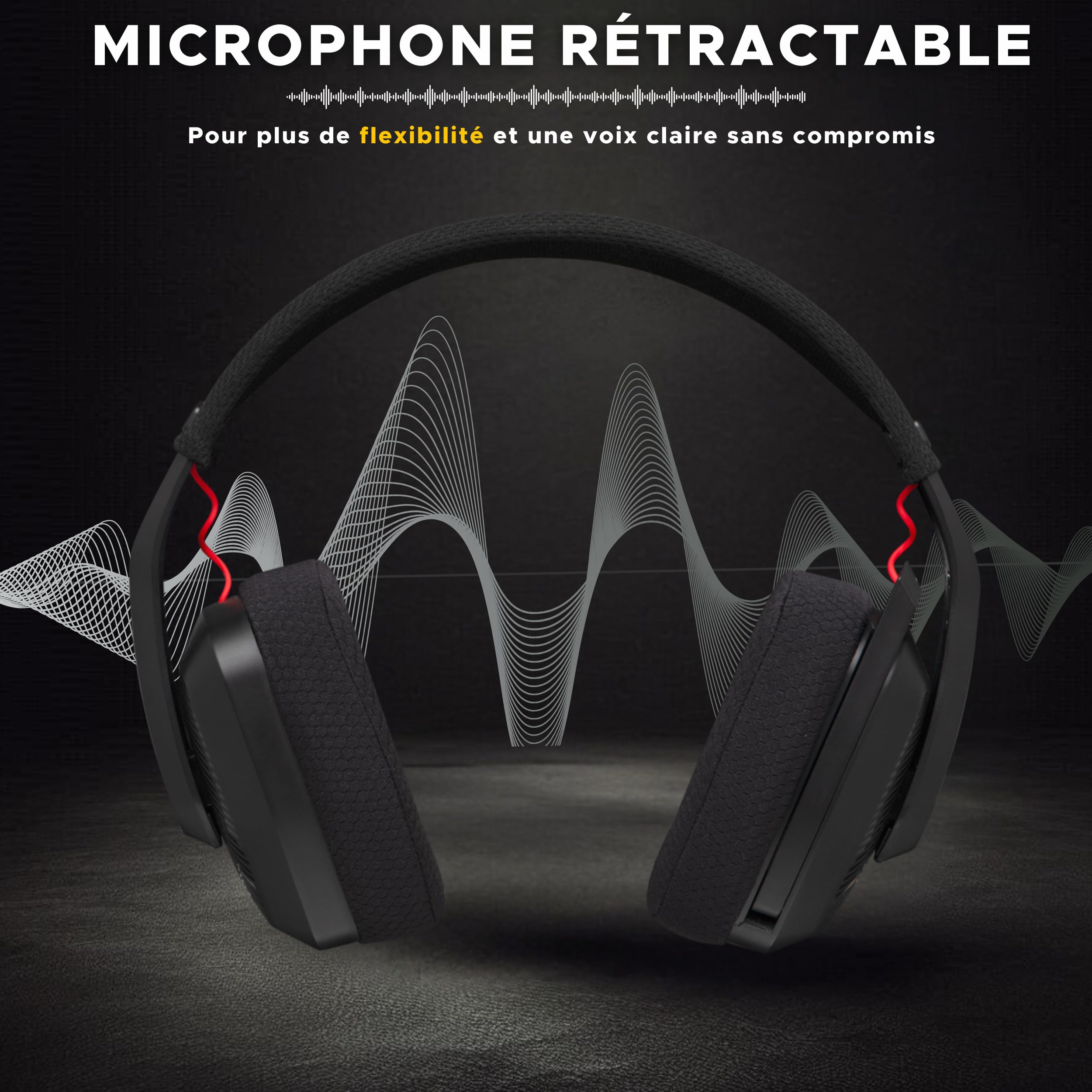 The G-Lab - Korp Platinium - Casque Gaming sans Fil Rechargeable PC/Ps4/Ps5 - Casque Gamer sans Fil Double Modes Bluetooth / 2.4Ghz - Son Stéréo Haute Qualité, Connexion Fluide - New
