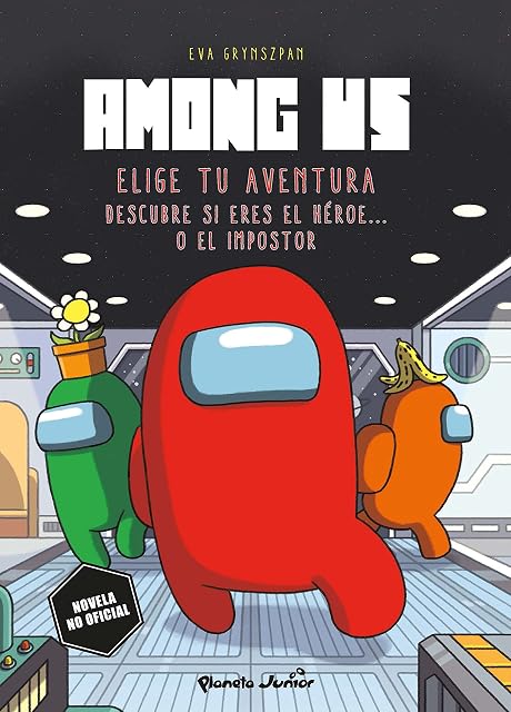 Portada de Among Us. Elige tu aventura: Descubre si eres el héroe o el impostor