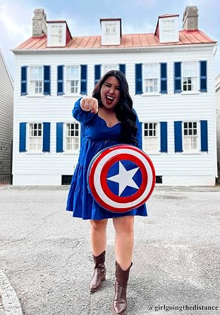 Loungefly Captain America Shield Backpack - The First Avenger Fashion Cosplay Bag for Heroes