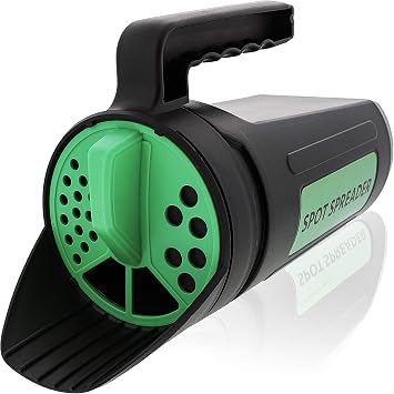 Hand Spreader Shaker for Seed, Salt, De-Icer, Ice Melt, Earth Food and Fertilizer - Multiple Opening Sizes for Any Need - Up to 80 Oz