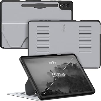 ZUGU Case Compatible with Samsung Galaxy Tab S10+/S9+, 12.4 Inch S10+/S9+ Tablet Case, Sleek Design Slim Protective Cover, Magnetic Stand, Sleep/Wake Magnetic Cover, Galaxy Tab S10Plus /S9 Plus, Artic
