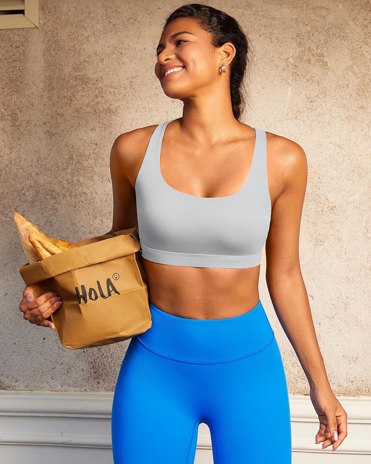 RUNNING GIRL High Impact Sports Bras for Women, High Support Running Adjustable Sports Bra Molded Cup Strappy - Image 7