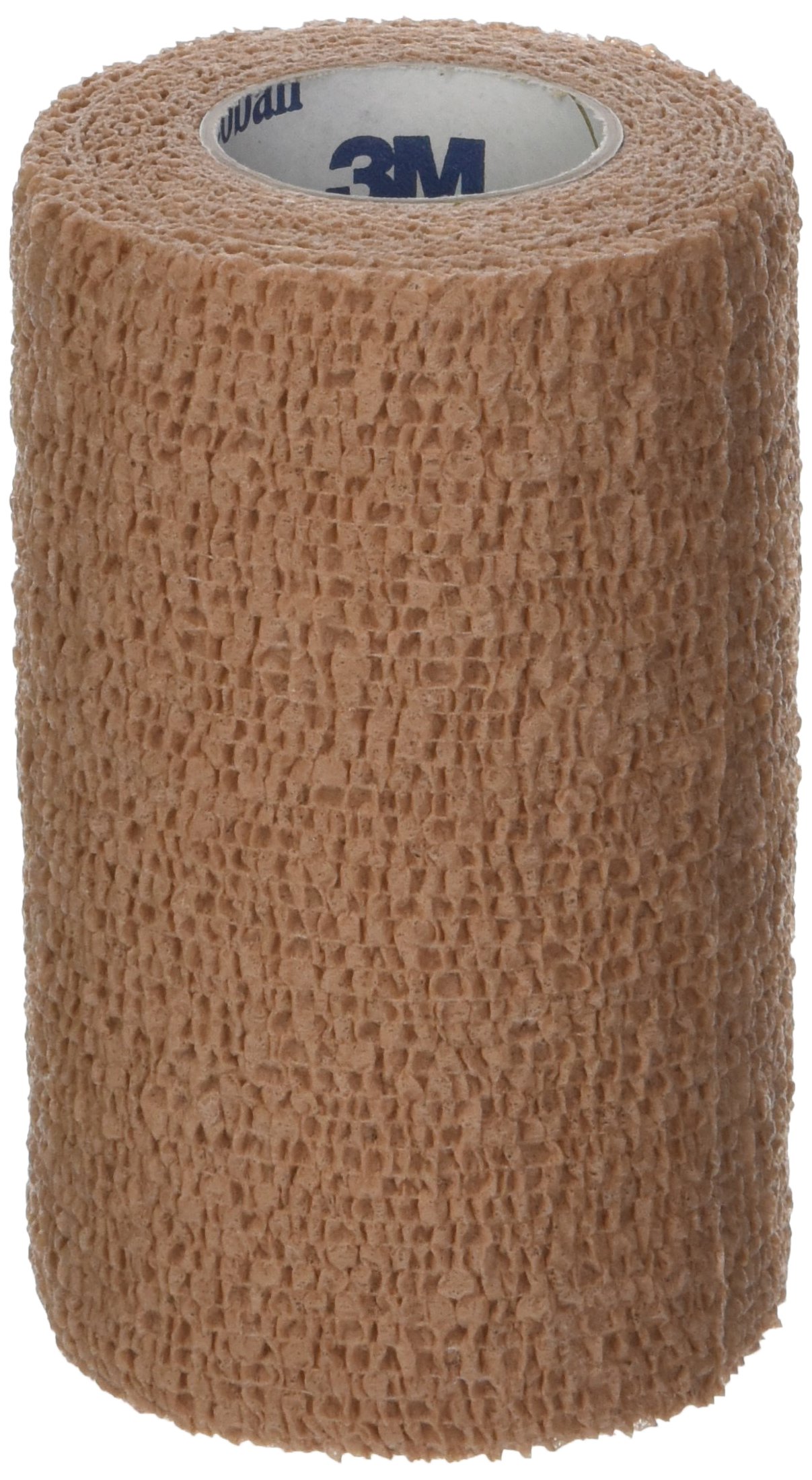 3M Coban Self-Adherent Wrap, Tan, 4"x 5yds, Box of 18 Rolls
