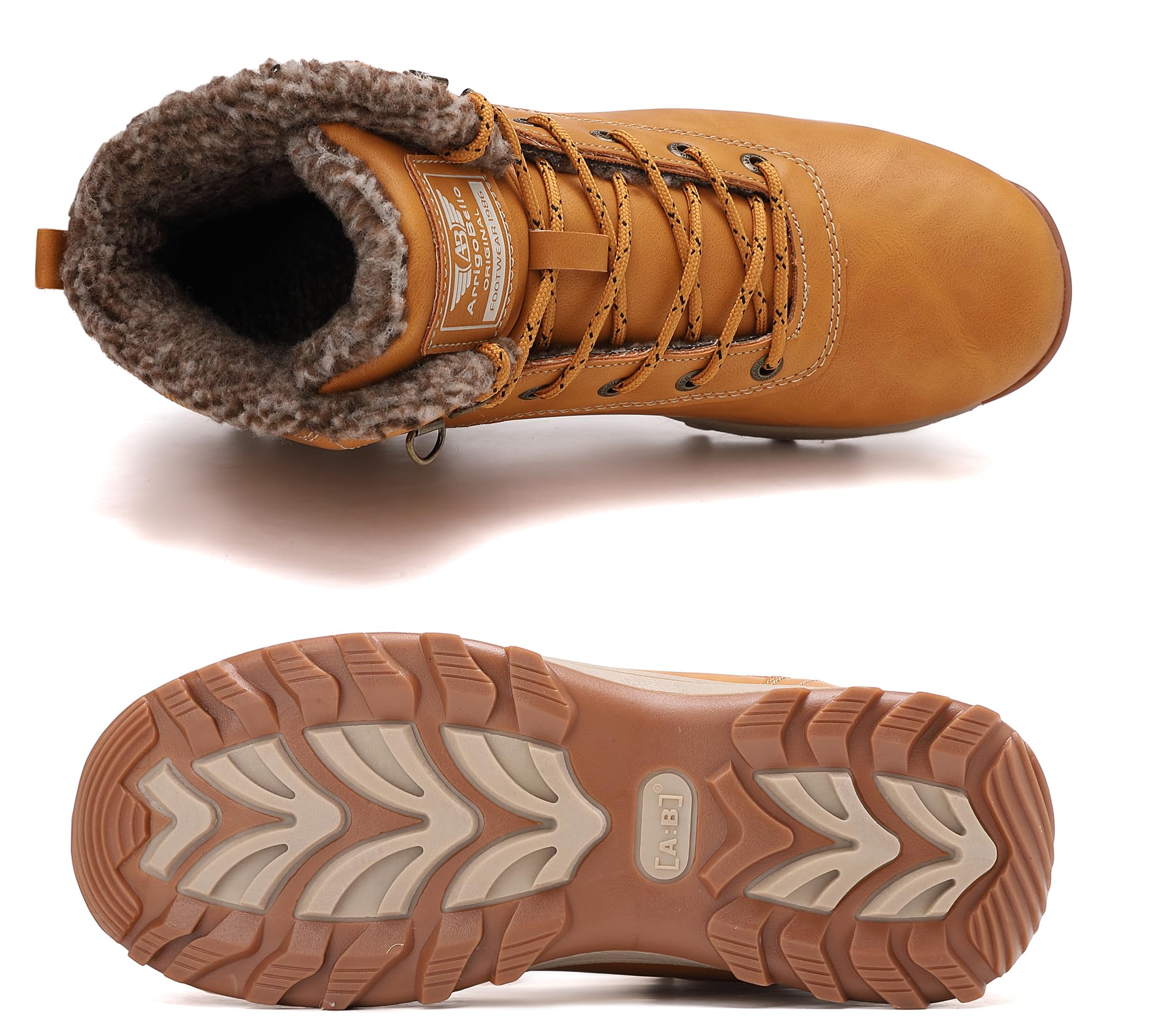 ARRIGO BELLO Stivali Donna Uomo Neve Invernali Scarpe Antiscivolo Allineato Caloroso Boots Outdoor Stivaletti 36-46