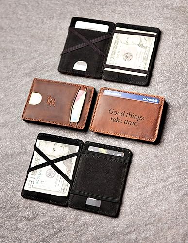 Miniatura 4 de Personalized Distressed Leather Flip Wallet by Left Coast Original