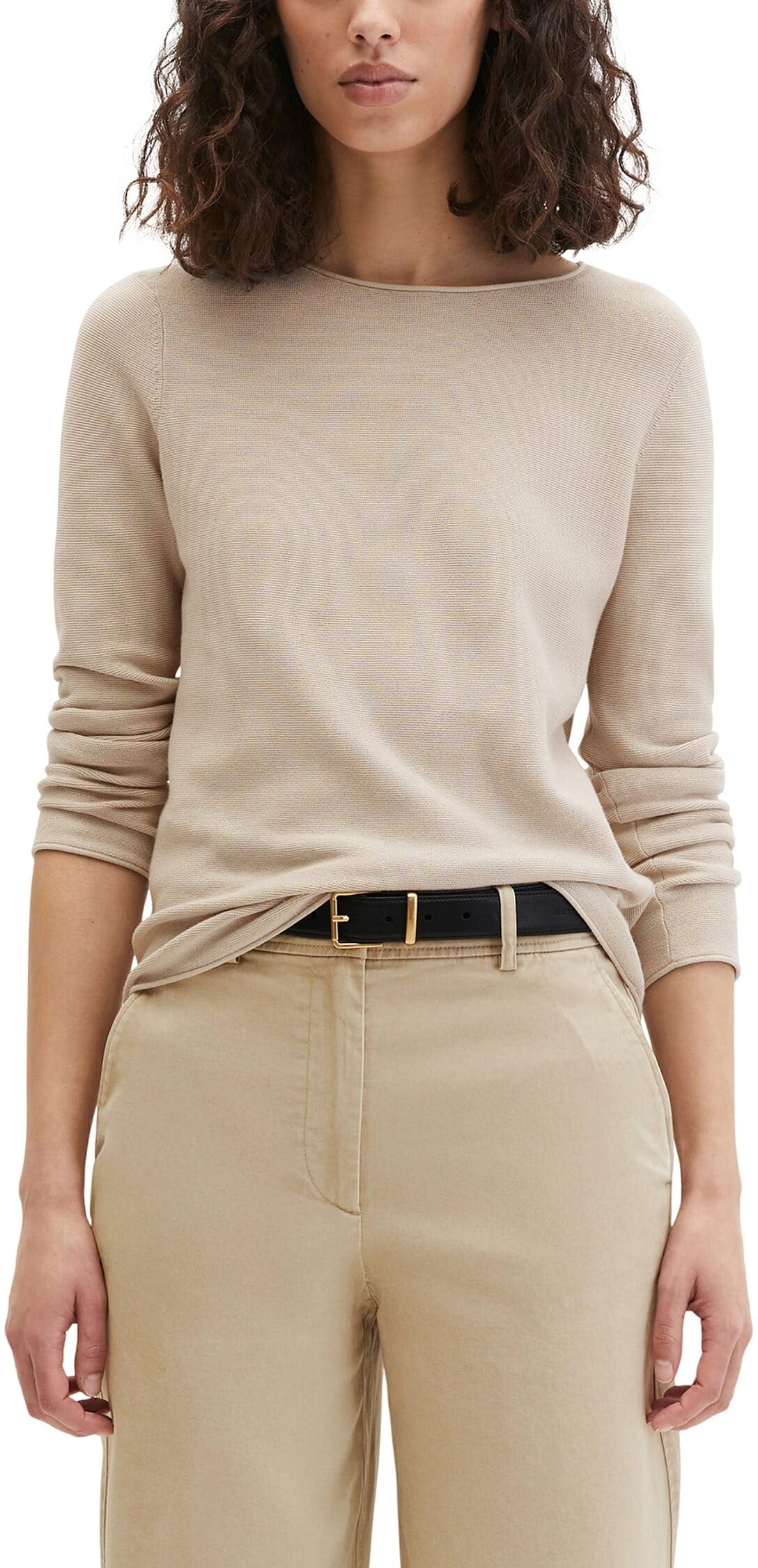 Marc O'Polo Damen Pullover aus Bio-Baumwolle Slim Fit