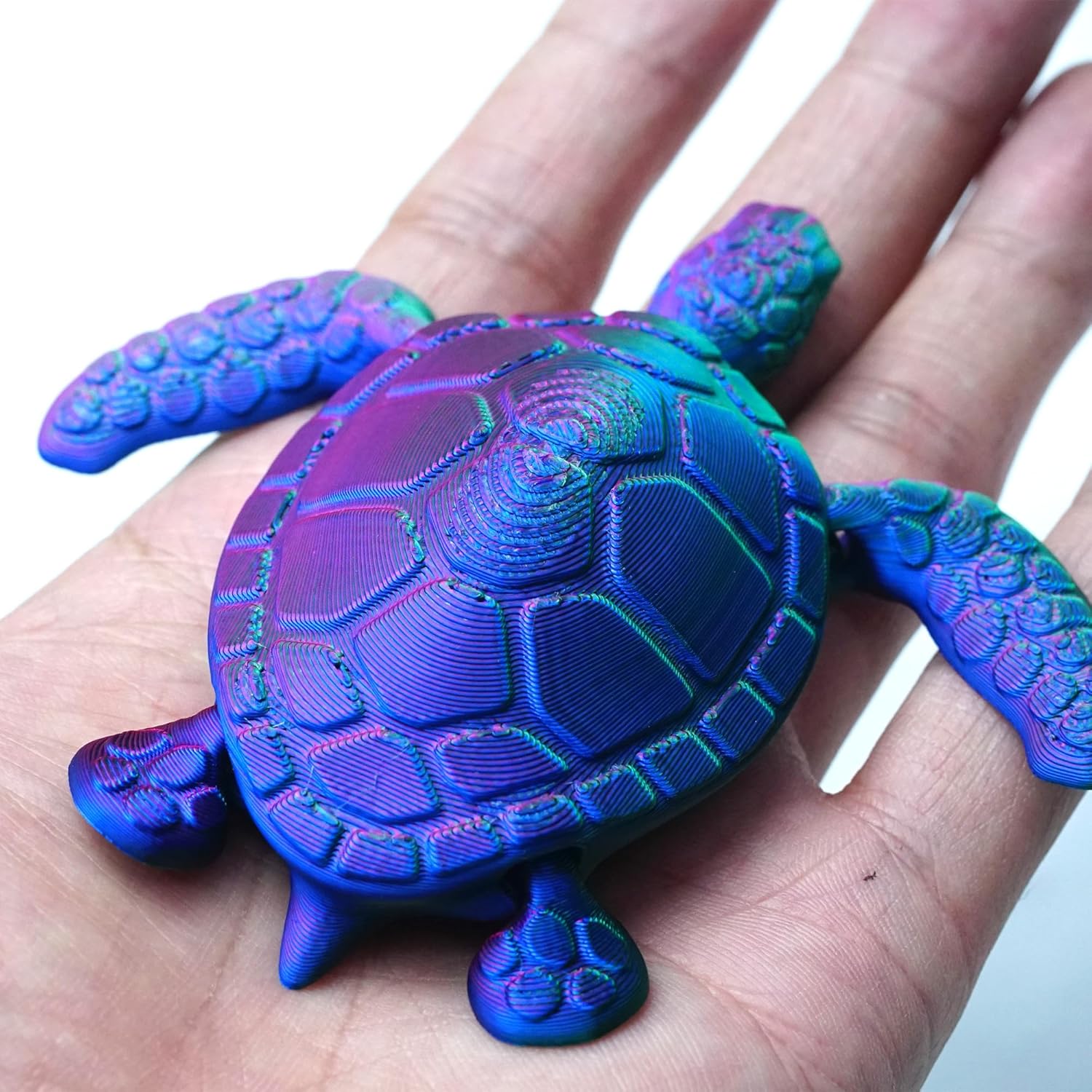 3D Printed sea Turtle Model,Tortoise Statue,Joint Mobility,Home Office Decor,Interesting Toys for Autism/ADHD,Festival Gifts,Fidget Toys, Executive Desk Animals Toy