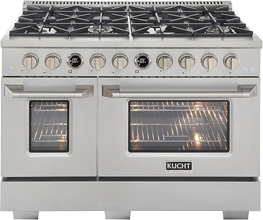 48 in. 6.7 cu. ft. 8 Burners Dual Fuel Range