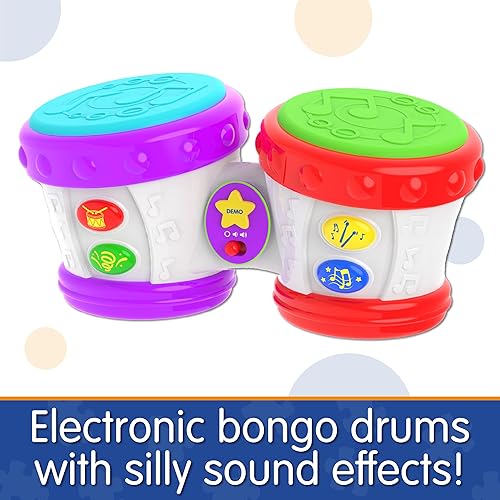 Miniatura 2 de The Learning Journey Aprendizaje temprano - Little Baby Bongo Drums - Juguetes musicales electrónicos para niños y niñas a partir de 12 meses -