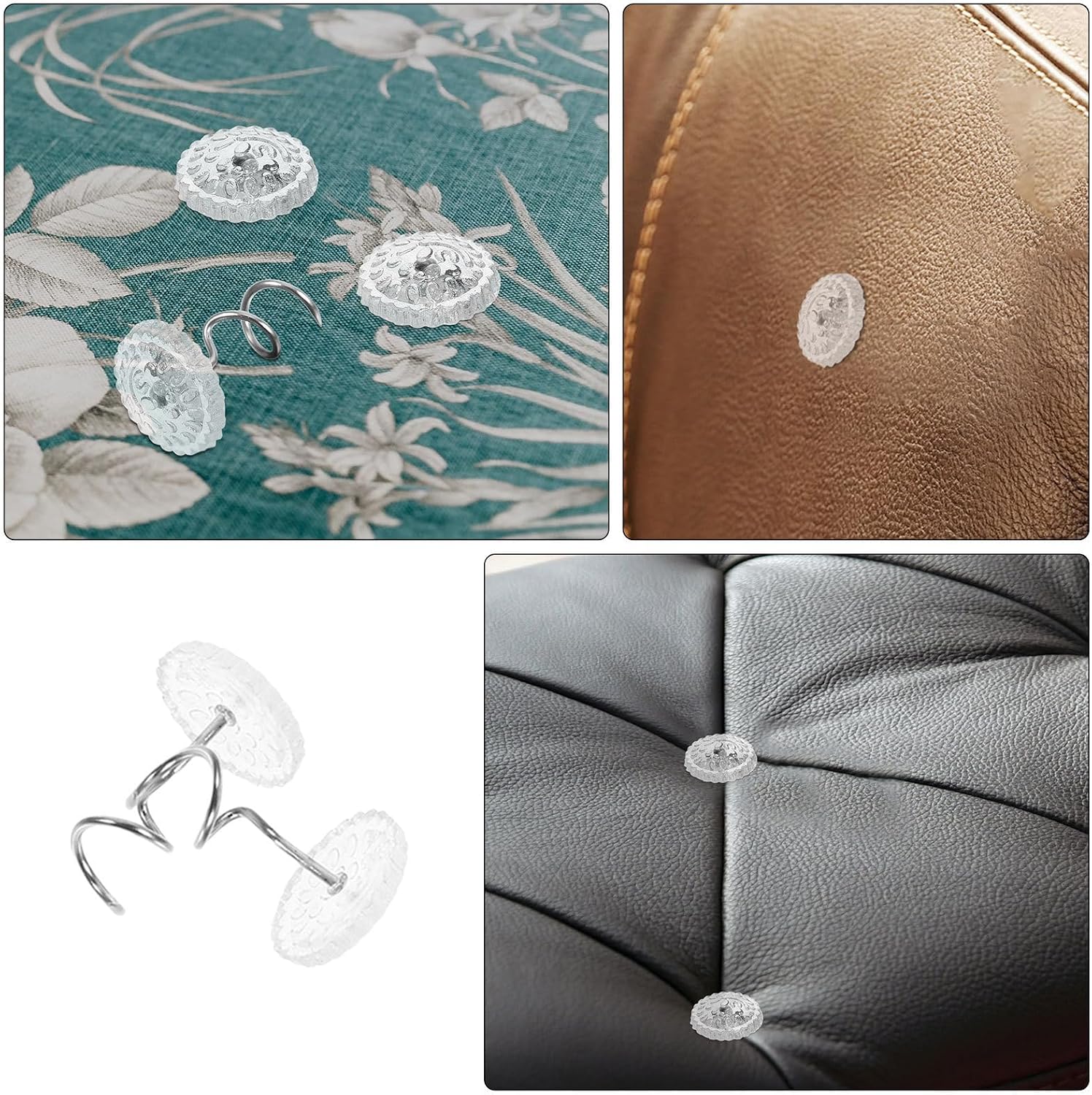 150pcs Upholstery Pins for Furniture and Bed Skirts, Stainless Steel and Plastic Twist Pins with Heads, Firm Hold and Invisible Elegance for Home Decor and Daily Cleaning Routines
