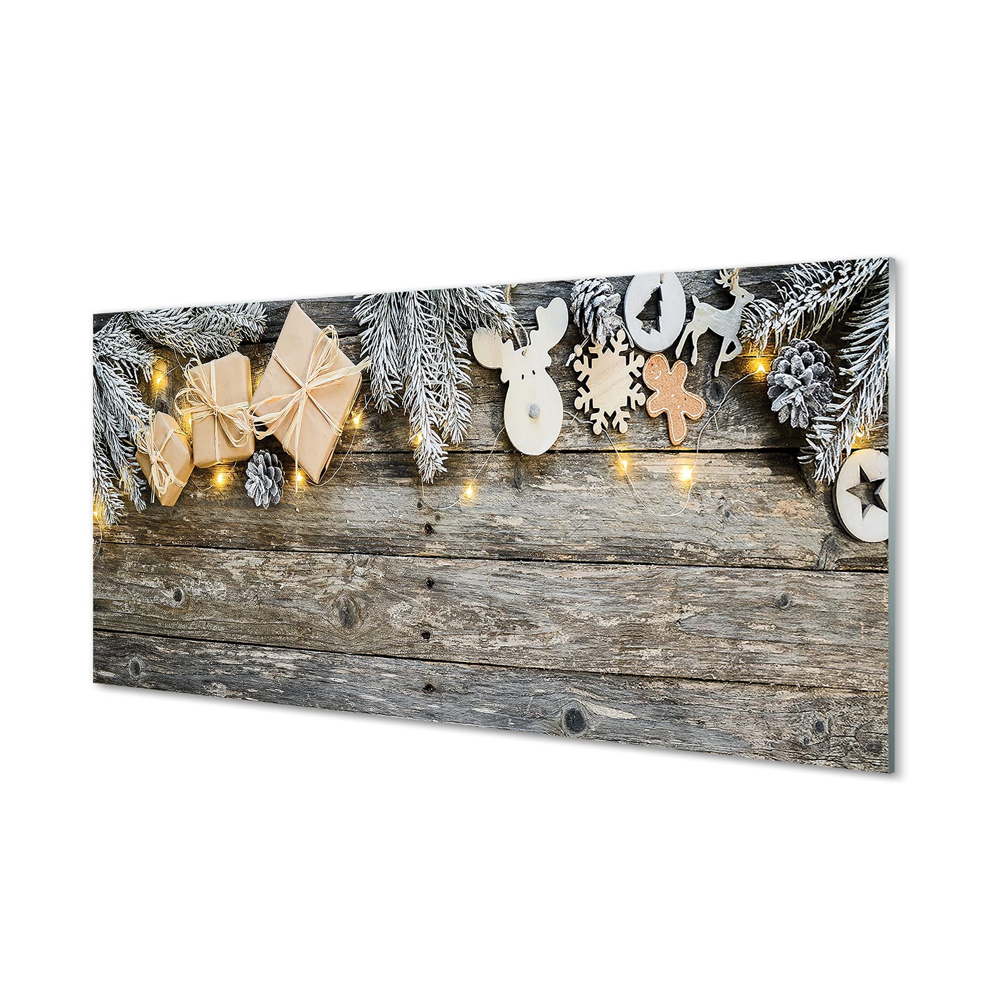Impression sur verre acrylique Tulup 120x60cm deco murale de Noel haut de gamme