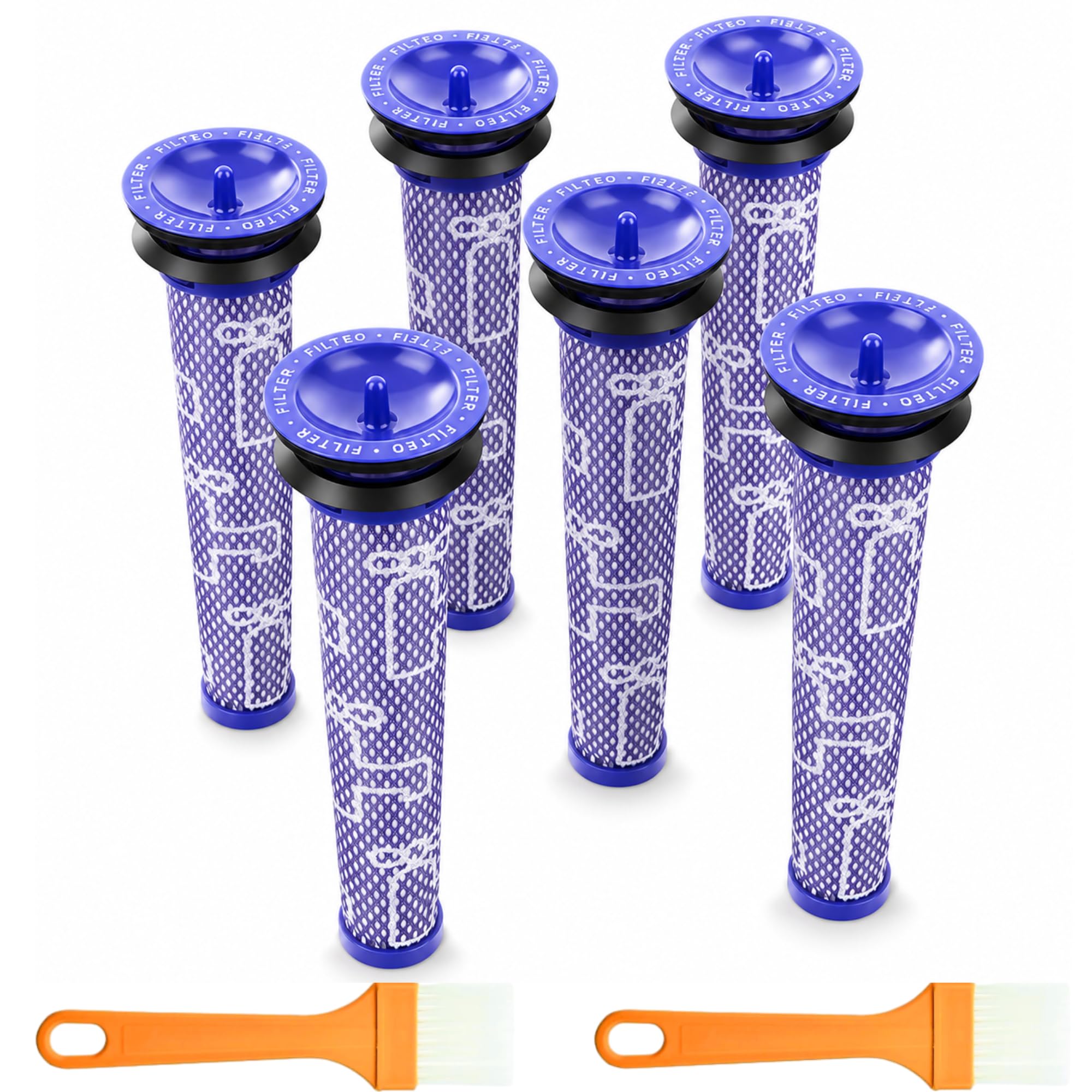 6 Pack HEPA Pre Filters for Dyson V6 V7 V8 DC58 DC59, 965661-01 — image 1