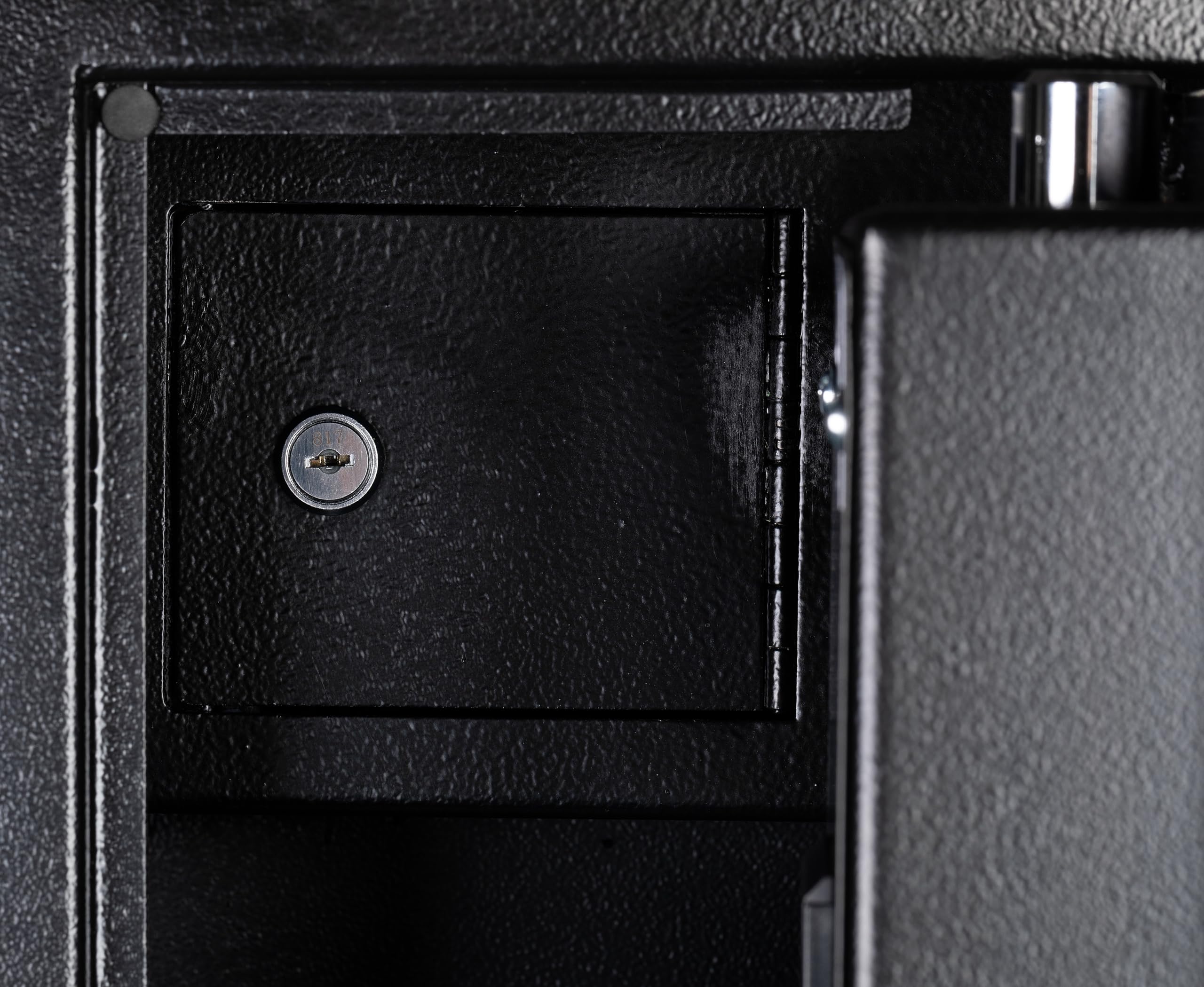 Genie Hand | Cassaforte di Sicurezza Elettronica per Fucili e Pistole con Codice a Combinazione e Chiave con Serratura B-Class e Sistema Anti Bounce