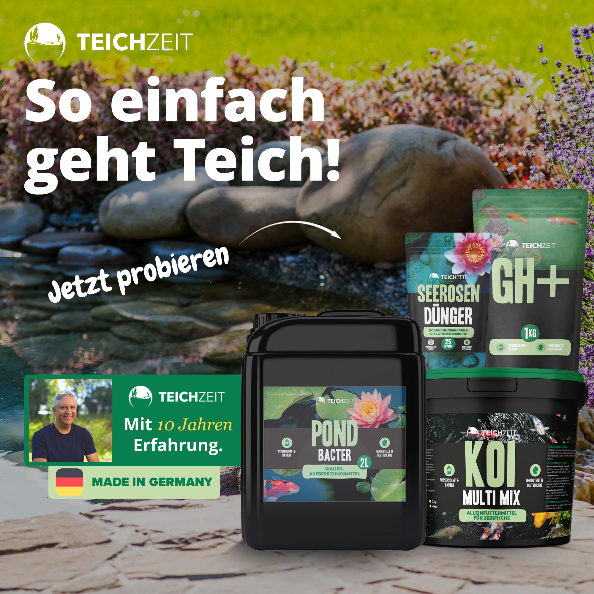 NatureHolic Teichzeit Seerosen Dnger | Premium Seerosen Dnger | Seerosen- Dnger Kapseln Langzeitdnger | Dnger fr Seerosen im Gartenteich | Made  in Germay | 25 Kapseln : Amazon.de: Garten