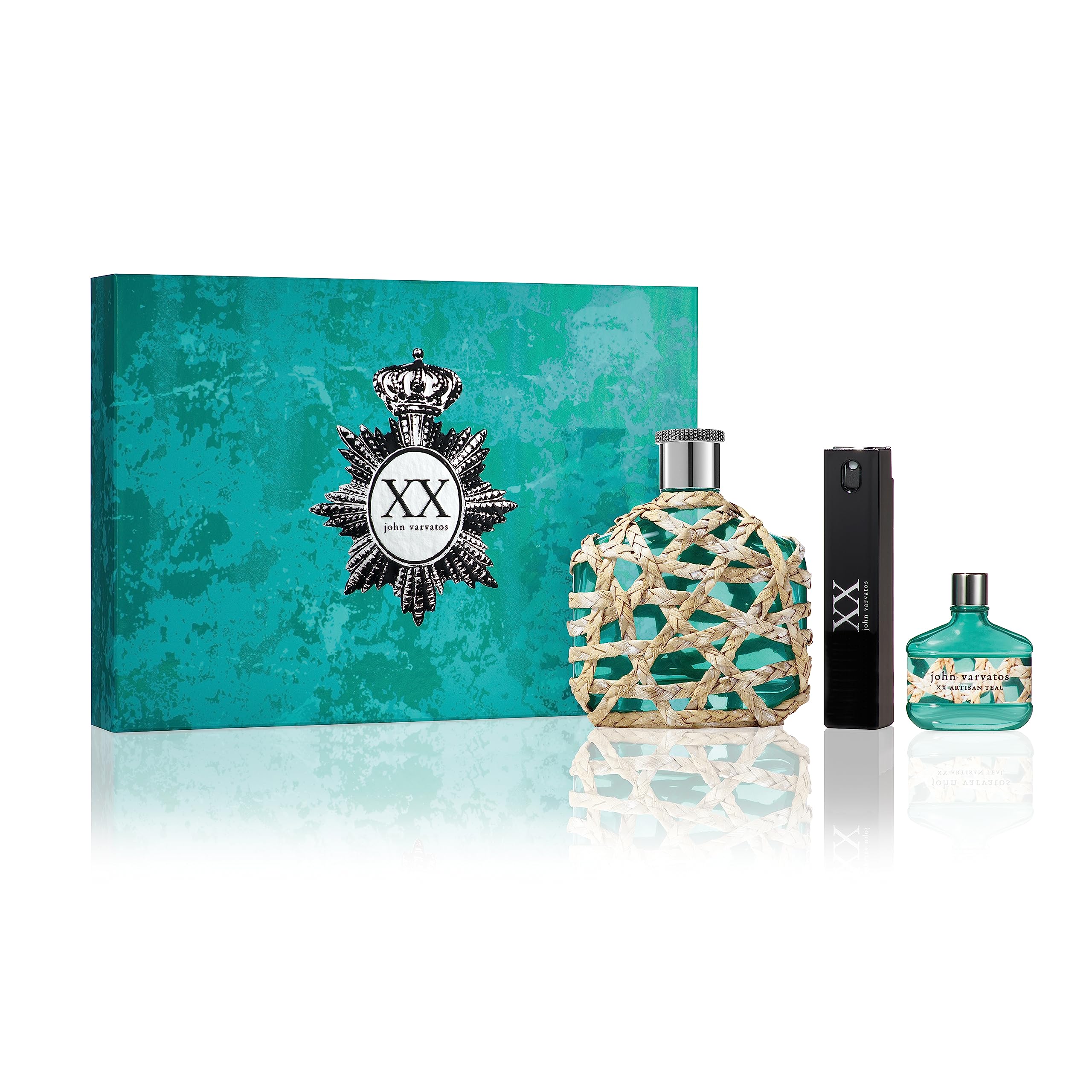 John Varvatos Men's Cologne, XX Artisan Teal Eau de Toilette EDT Spray, Gift for Him, Aquatic Scent with Notes of Rosemary, Mineral Driftwood and Baie Rose