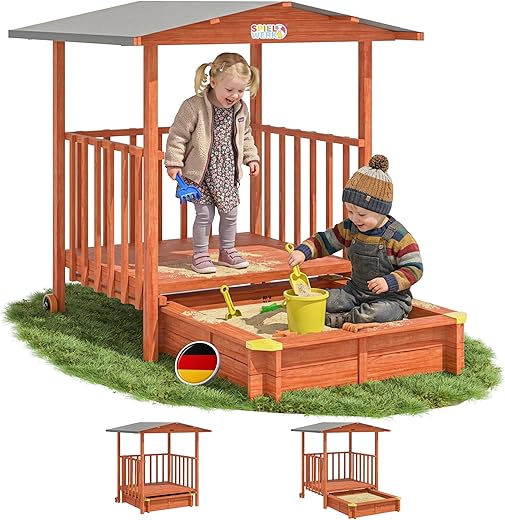 Spielwerk Sandkasten Merle mit Sonnendach UV-Schutz