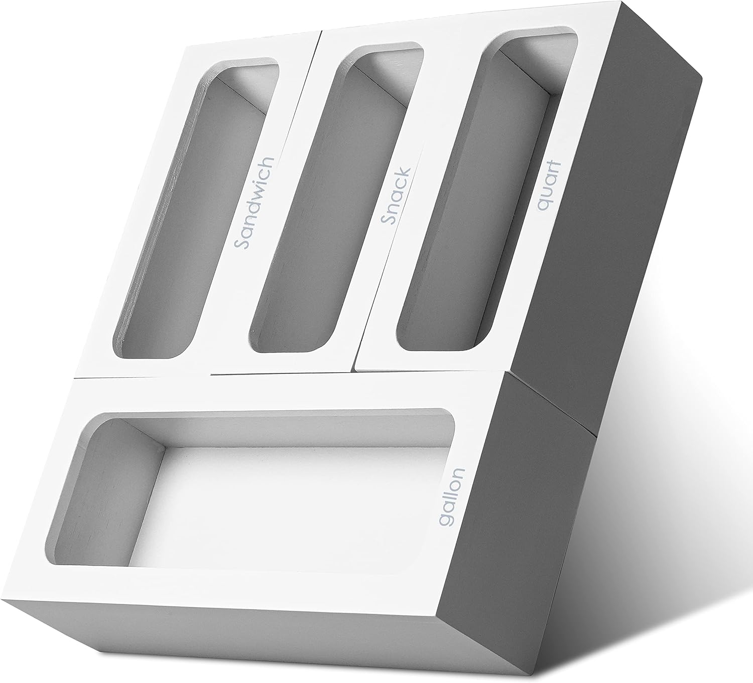 Peachy & Tidy Premium Bamboo Ziplock Bag Organizer for