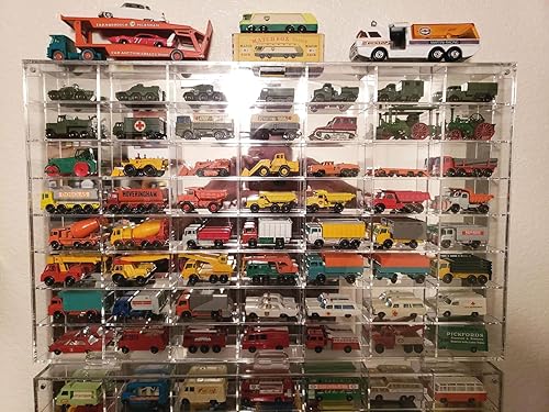 Miniatura 6 de Caja con 56 compartimmientos deHot Wheels para escala 1/64 NASCAR Diecase Pixar Car Redline (AHW64-56)