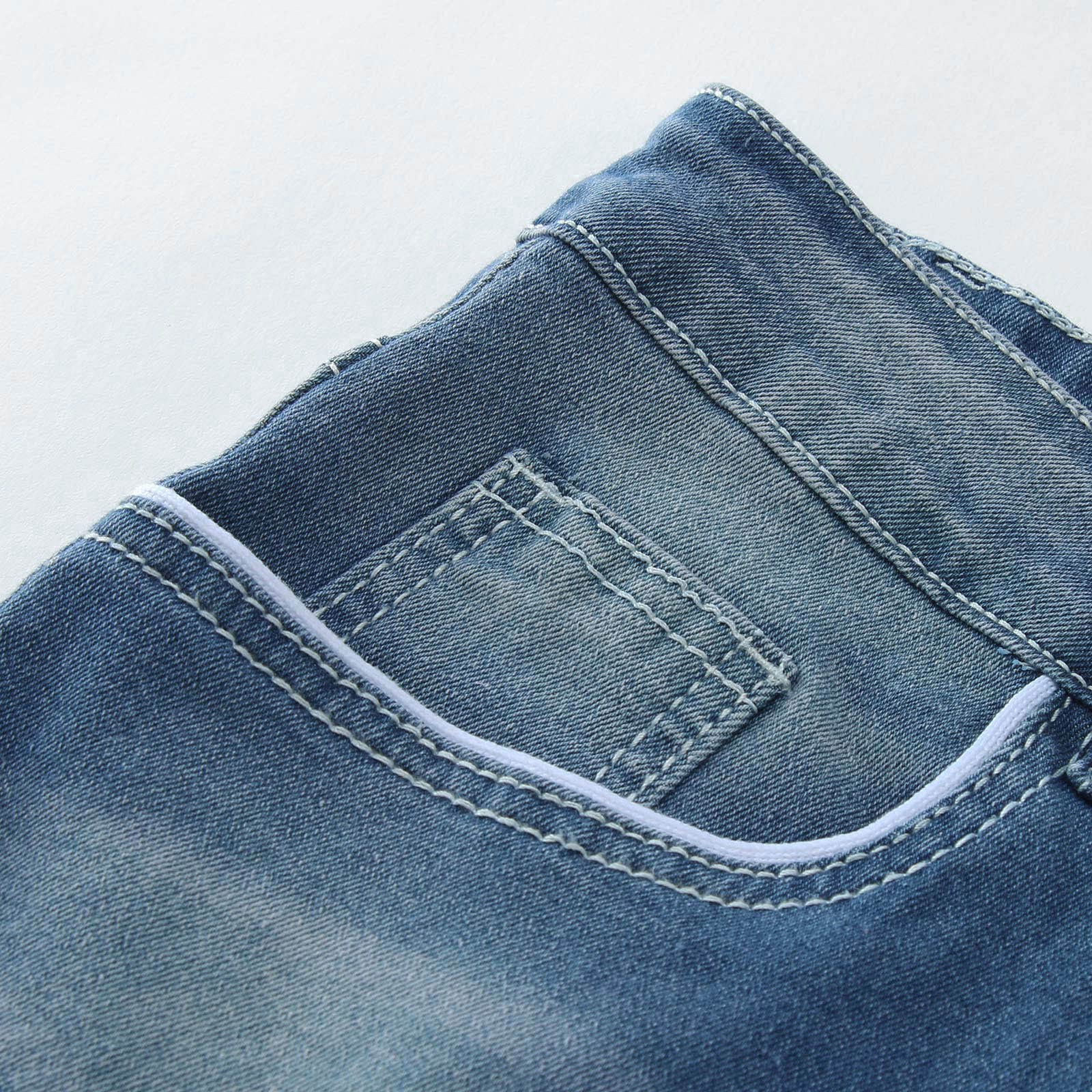 WINWUQB - Pantalones de mezclilla ajustados para hombre, estilo clásico, retro, cómodos, casuales, ajuste regular, elegantes, con bolsillos