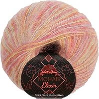 Vista 9 de JubileeYarn Mohair Elixir Yarn - 50g/ovillo Mezcla de lana para bebé - Azul Laguna - 4 ovillos