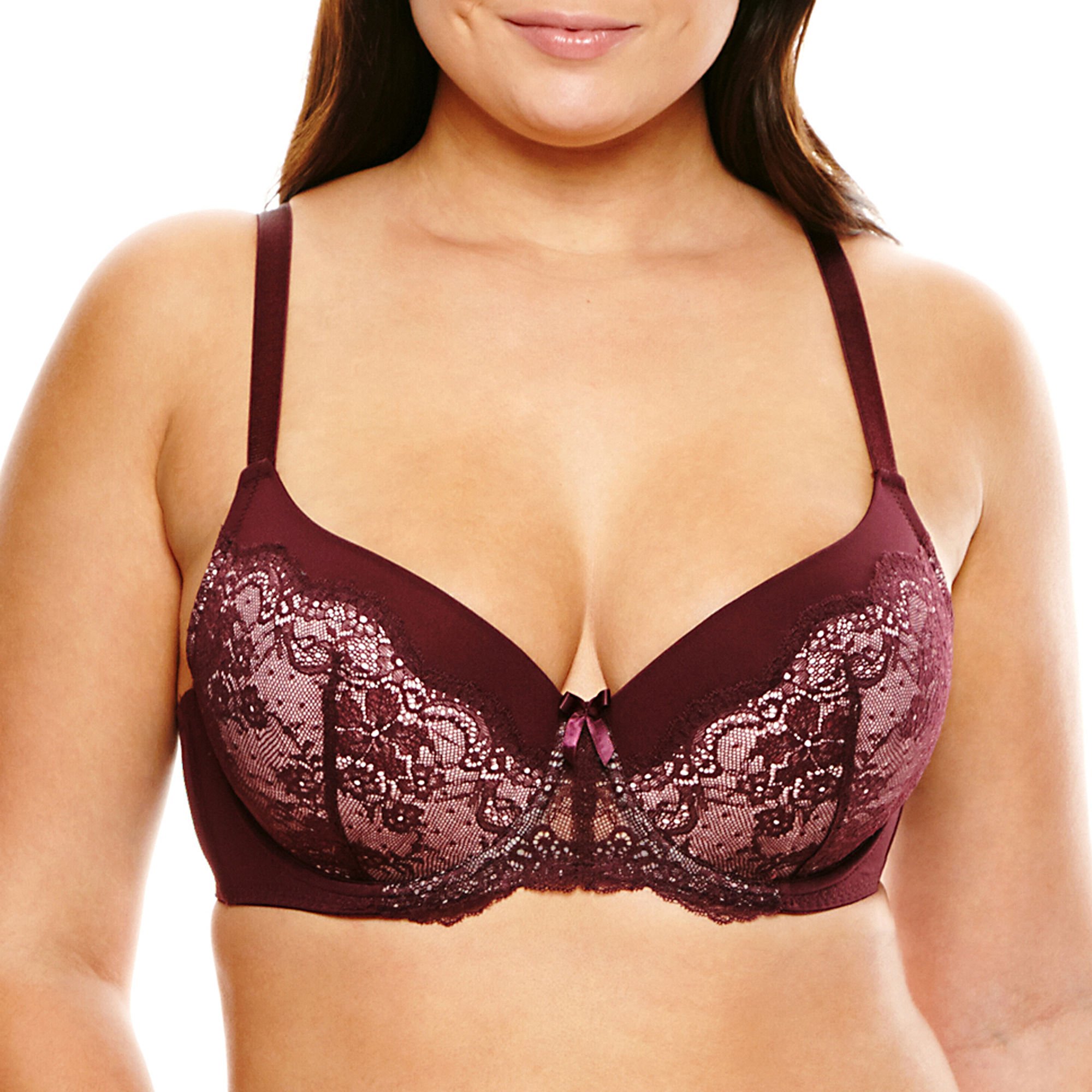 Women's Sofia Full Figure Bra 38C Night Burgundy
