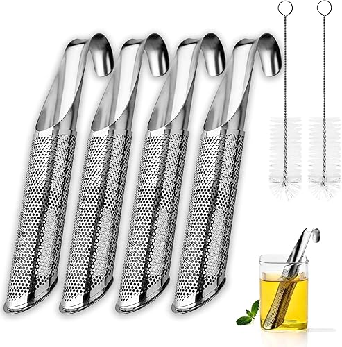 Infusor de té, colador de té, difusores de té para té suelto, magnífico difusor de té de acero inoxidable iluminado, colador de té de acero