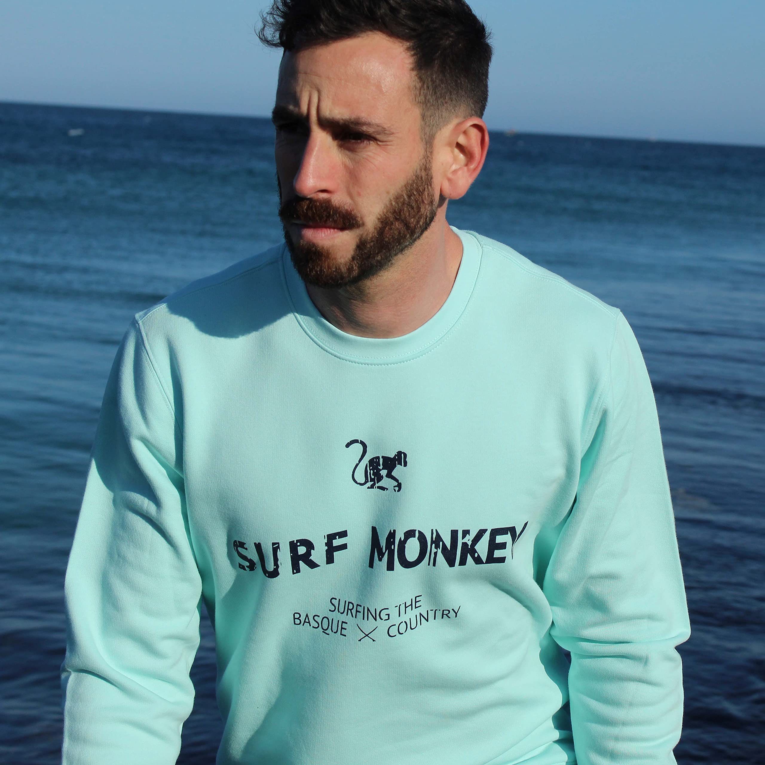 Felpa Classica Girocollo per Uomo/Donna - Felpa Cotone Organico Surf Monkey®