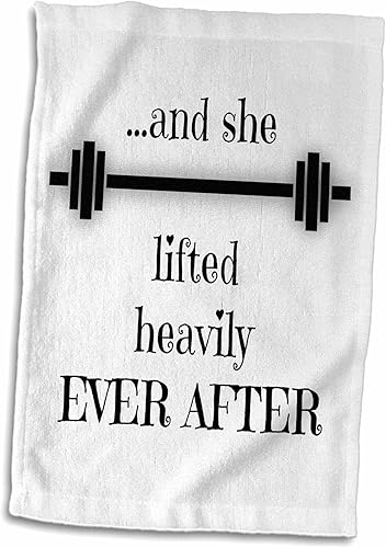 Miniatura 3 de 3dRose BrooklynMeme Fitnessy ella levantado exagerado Ever AfterToalla