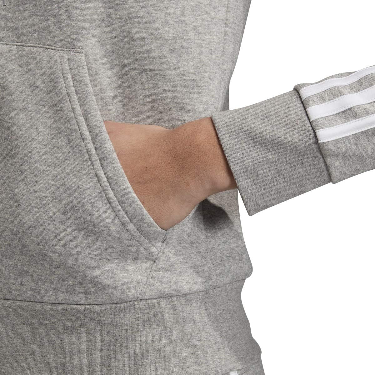 adidas Women's Essentials 3-stripes Fleece Full-zip Hoodie Sweatshirt - Image 2