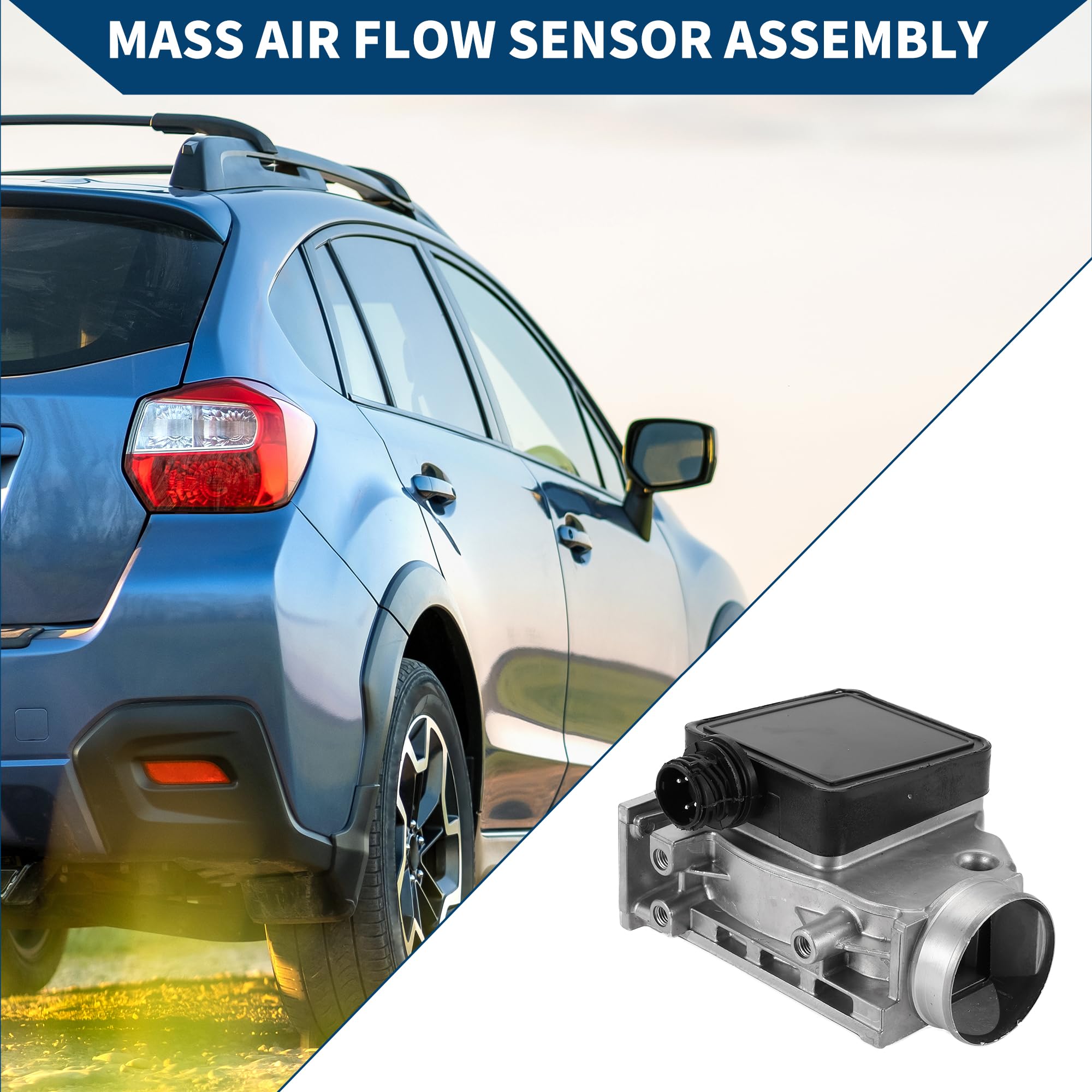 Sensor De Flujo De Aire Masivo Para BMW E36 1 Pc | Color Plateado, Material Plástico Y Metal, 5 Pines, No.13627547975, Para E30 M40 M43, Reemplazo Directo, Duradero
