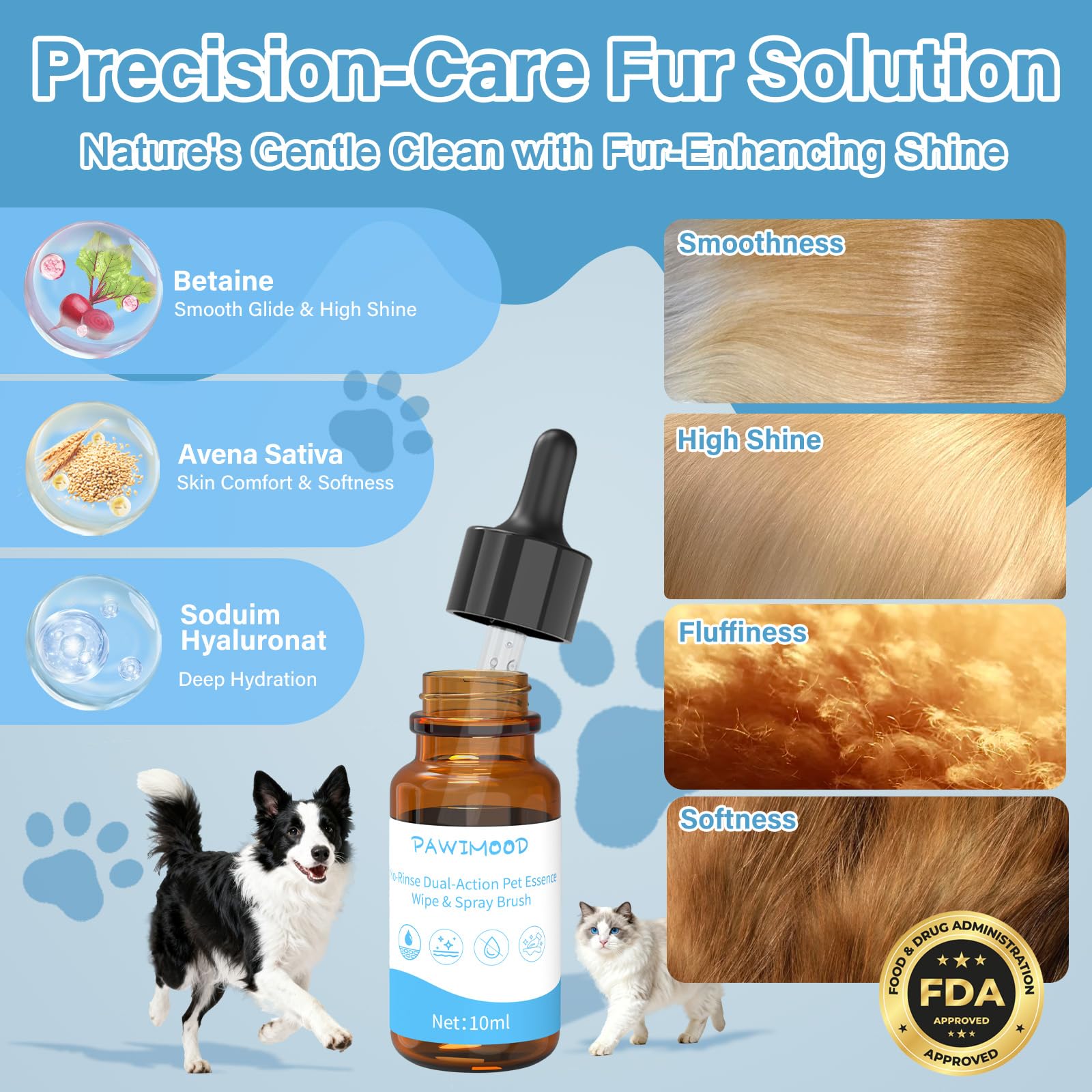 Cepillo de vapor para mascotas 5 en 1 para perros y gatos, autolimpieza, 3 cepillos para mascotas para alisar, desenredar, adelgazar, desprendimiento, aseo y depilación, incluye champú y