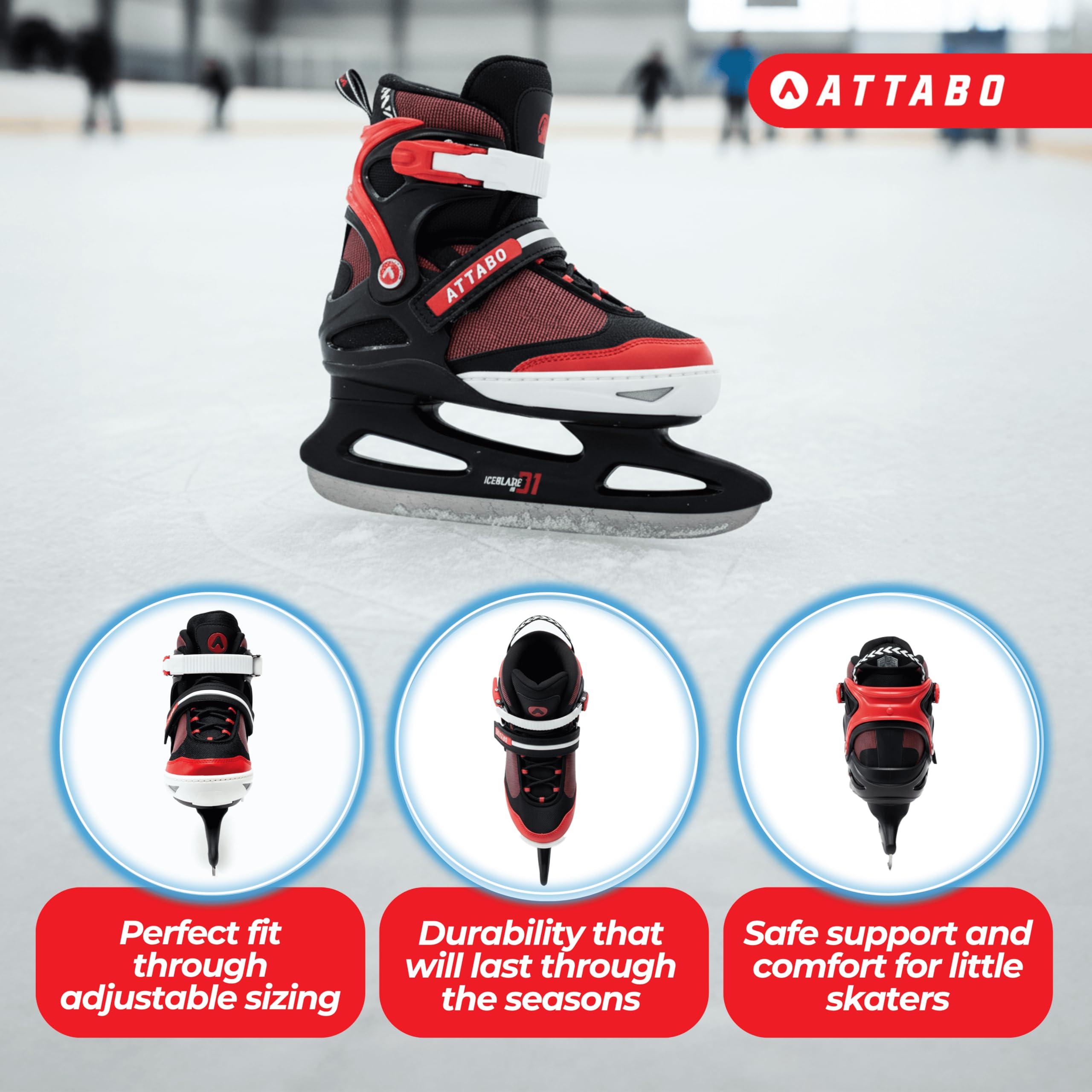 Apollo Super Skates X Pro - Verstelbare Kunstschaatsen voor Dames, Kinderen en Jongeren, Chique Schaatsen, 3 maten (31 tot 42