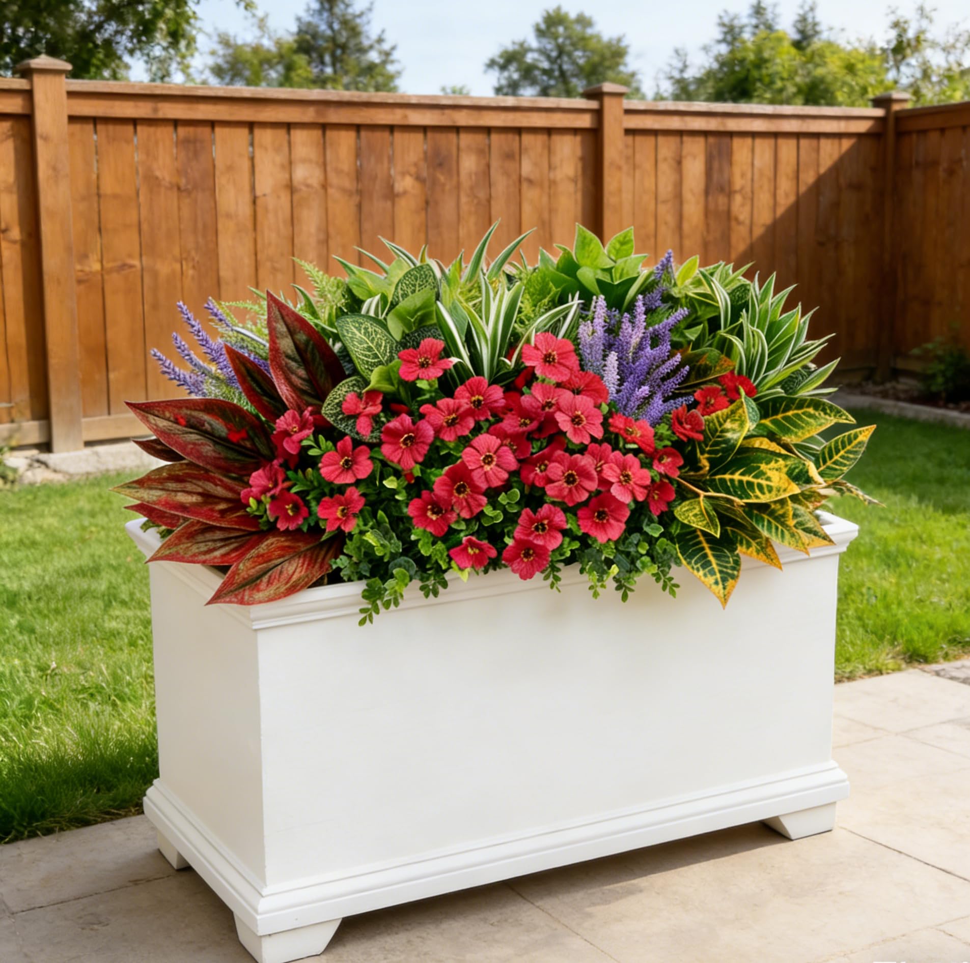 18 Pcs Artificial Fall Flowers for Outdoors Garden Porch Window Home Decor