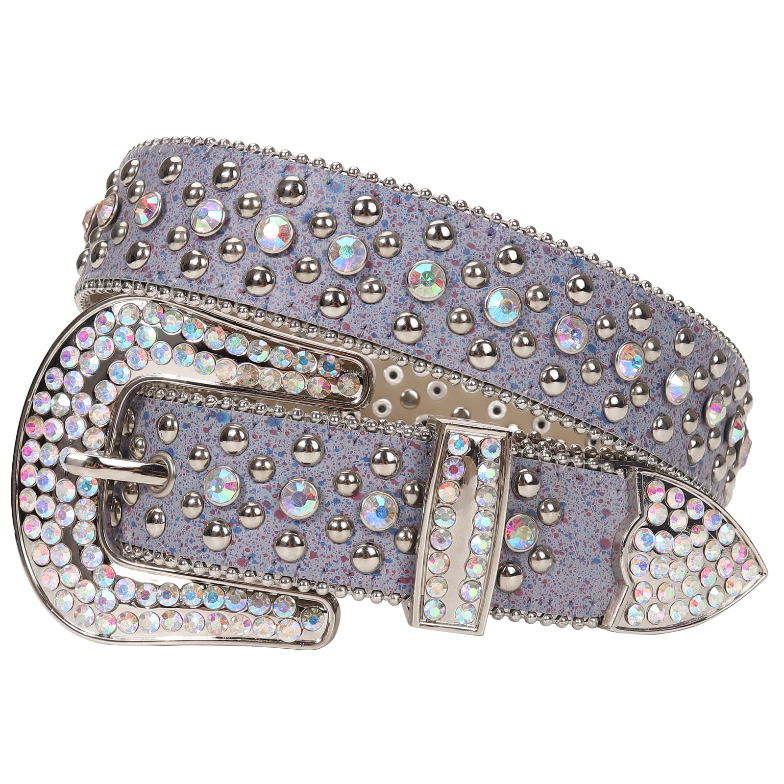 Rhinestone Belt - Shining Diamond Studded Belt for Men Women - Cowgirl Cowboy Punk Y2K Style
