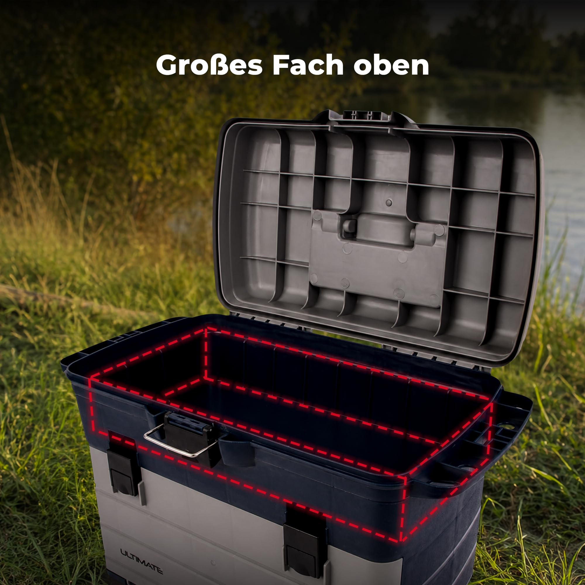 Ultimate XL Storage Box Inkl. 3 Tackleboxen - Angelkoffer