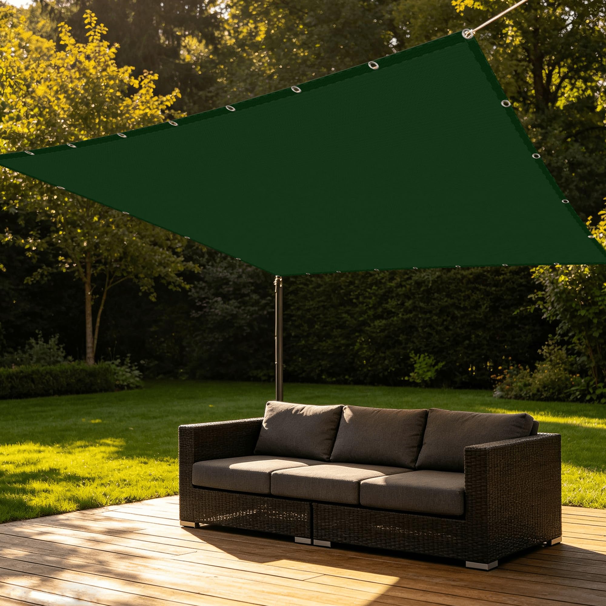 Voile d'ombrage de jardin pour vos repas d'été en plein air au frais