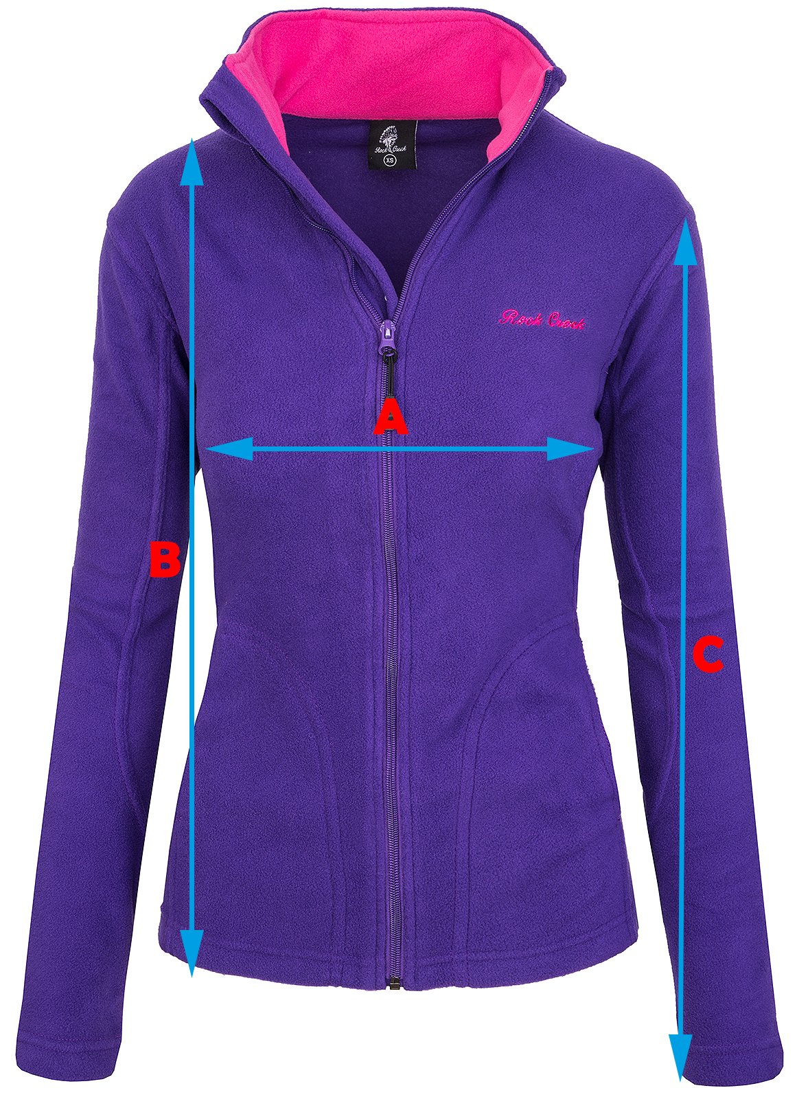 Rock Creek Damen Fleecejacke Fleece Jacke Übergangs Jacke Sweatjacke S-XXL D-389