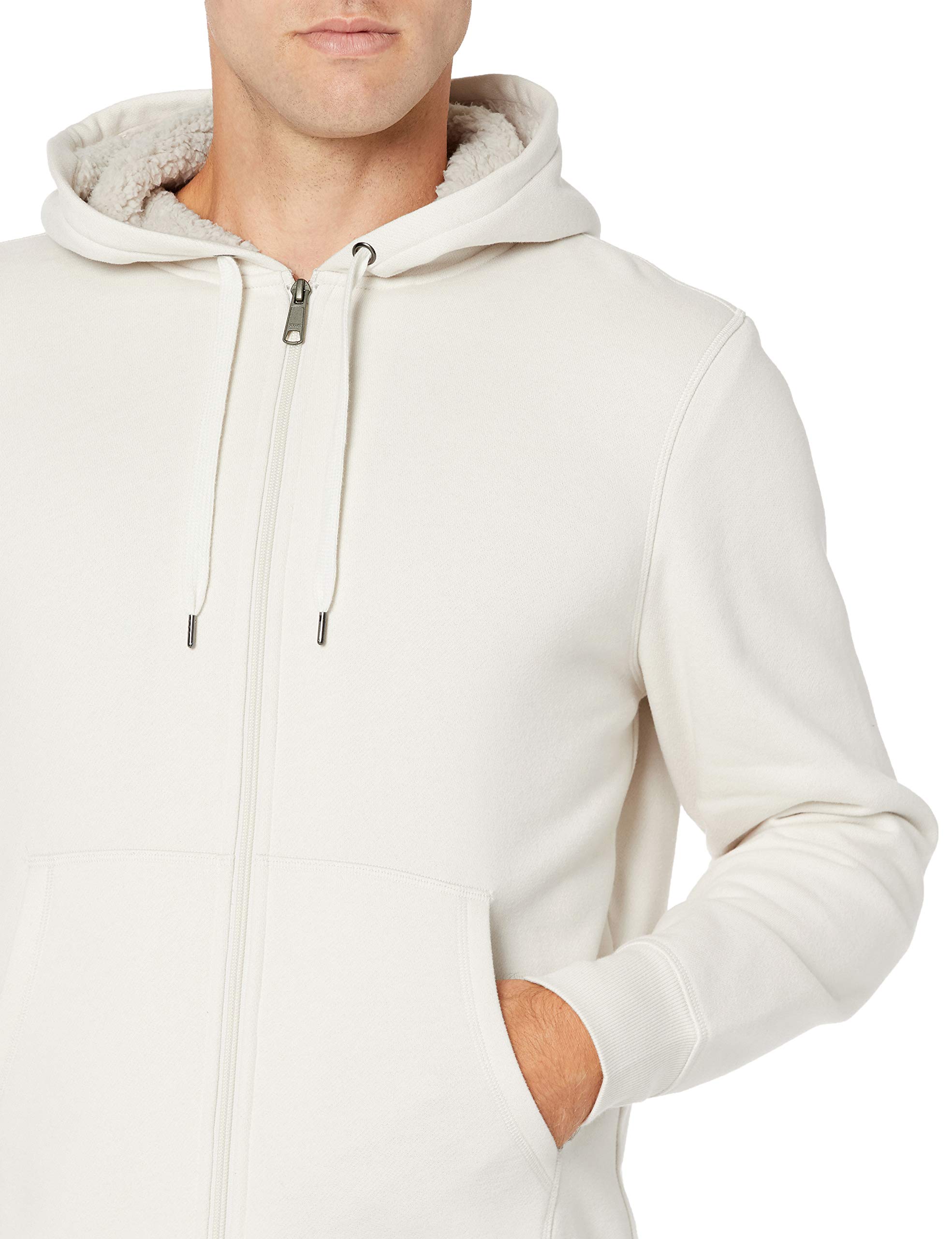 Amazon Essentials Felpa con Cappuccio e Cerniera Integrale in Pile Foderata in Sherpa Uomo