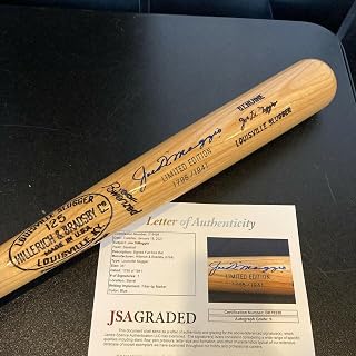 Topps Beautiful Joe Dimaggio Signed Game Model Baseball Bat Jsa Graded Mint 9 - Mlb Autographed Game Used Bats