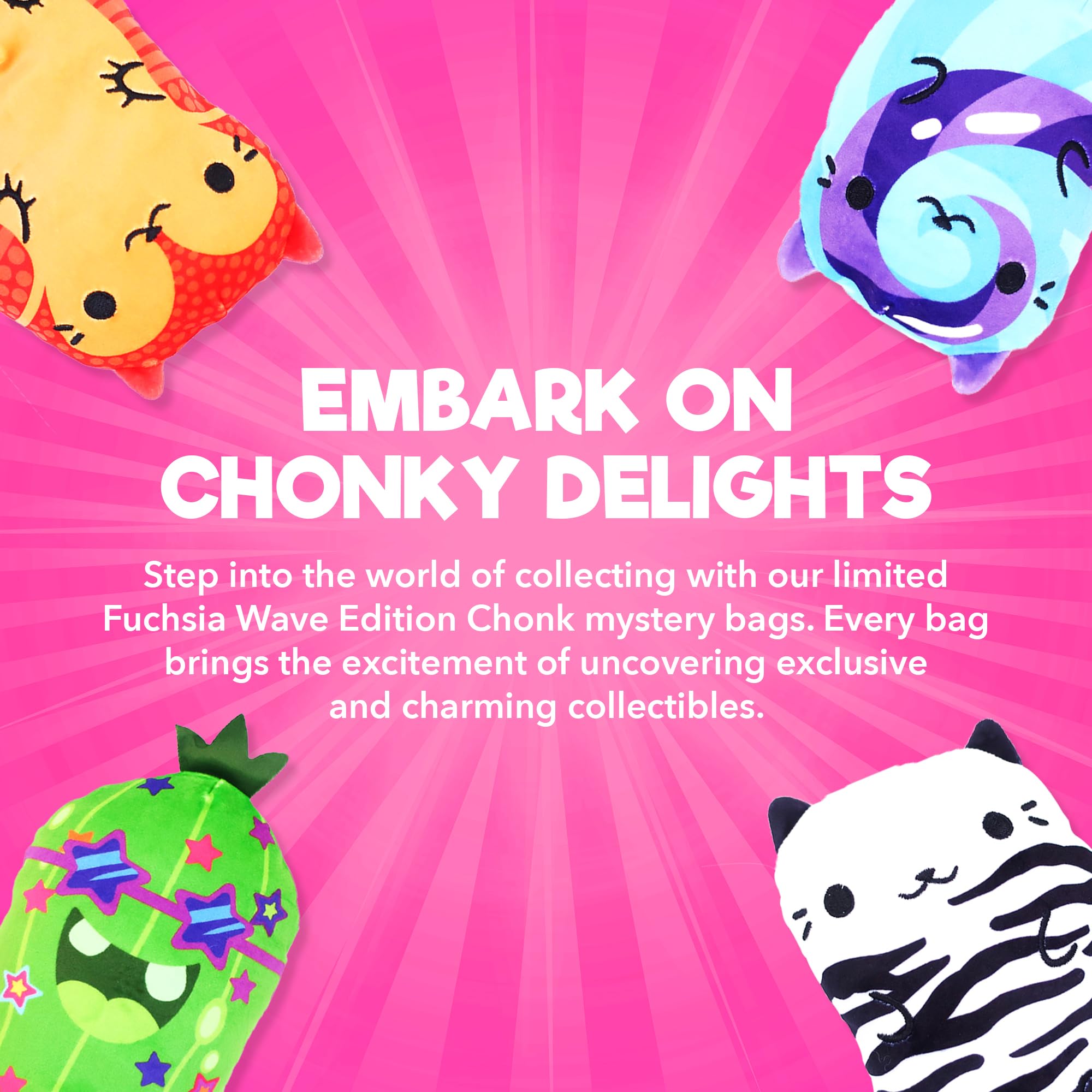 ふわふわkota32♡ Amazon.com: Cats vs Pickles Chonk Fuchsia Wave A Mystery Bags 6pk