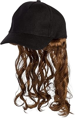 amscan unisex adult Trucker Hat With Mullet, Multicolor, One Size US