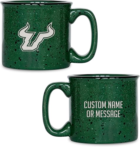 Miniatura 464 de Rico Industries NCAA Utah Utes - Taza de café personalizada de 12 onzas con logotipo grabado con láser profundo, taza de cerámica para acampar con