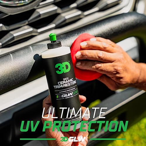 Miniatura 6 de 3D Restauración de molduras de cerámica SiO2, serie GLW  Ultimate Hydrophobic Trim Reviver  Restauración, brillo y protección con infusión de SiO2