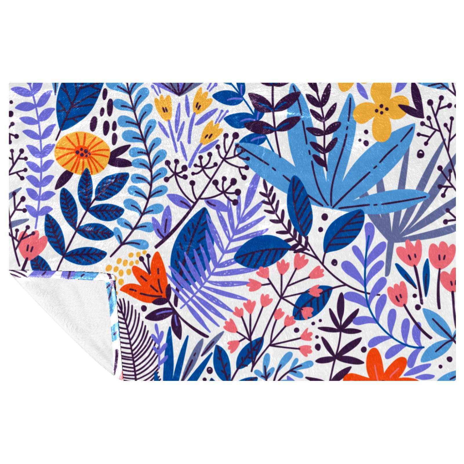 Couverture douce floral pour pique-nique et camping nomade