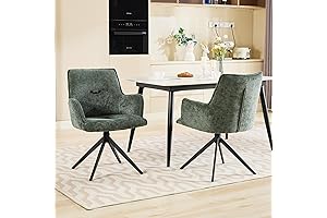 Mid-Century Modern Swivel Accent Chairs for Comfortable Living Rooms (Set of 2)