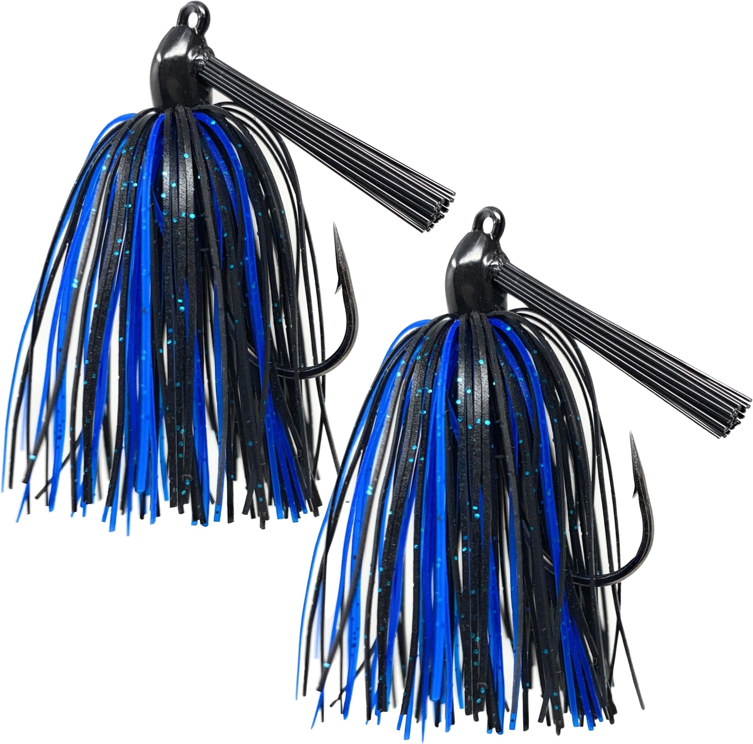 Reaction Tackle Tungsten Swim Jig for Bass Fishing - Weedless Design with 97% Pure Tungsten Jig Head and Silicone Skirt - Fishing Tackle for Pike, Walleye and Muskie and More (2-Pack)